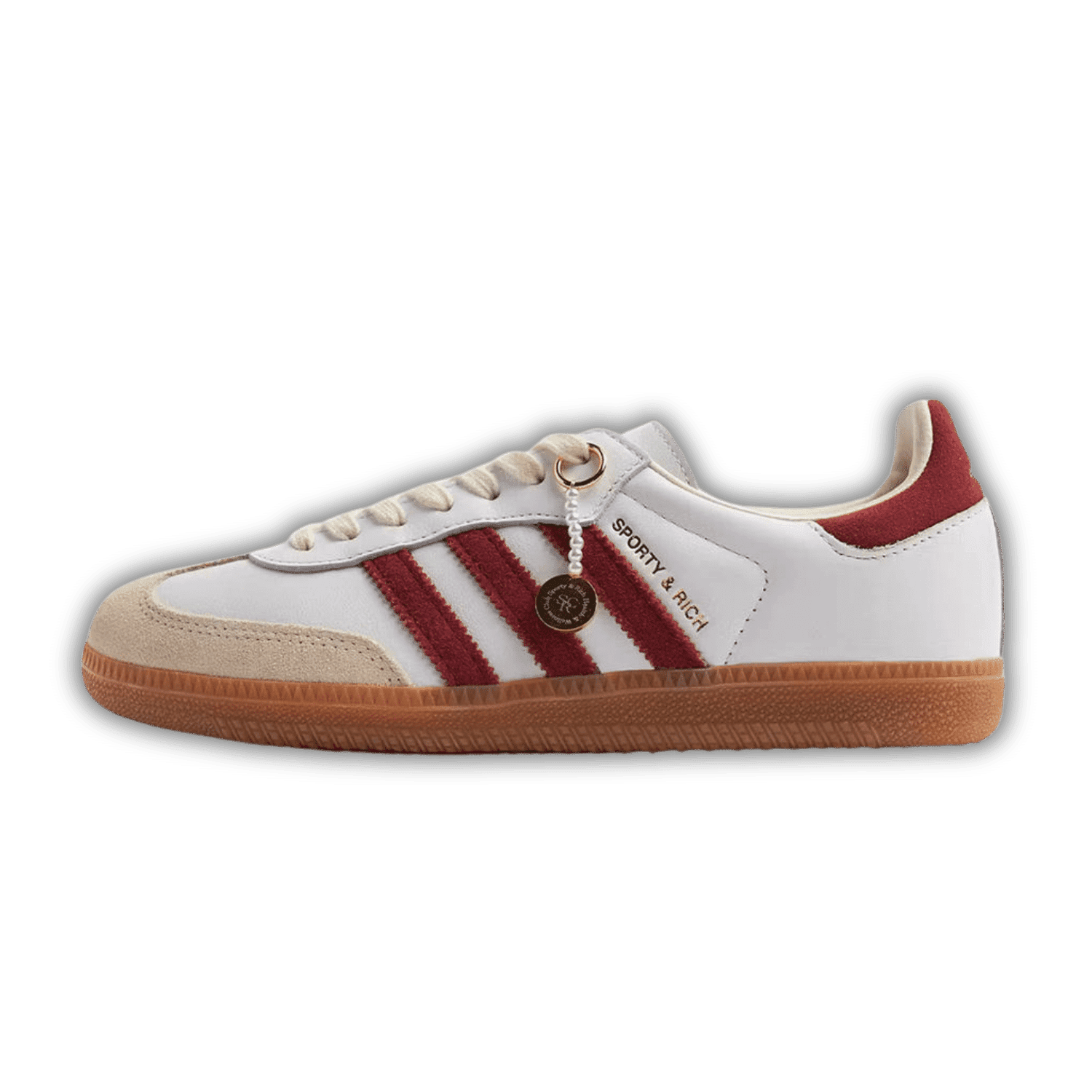 Adidas samba white and red best sale