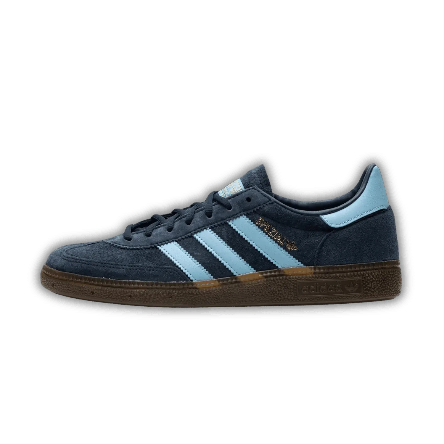 Adidas originals handball spezial trainers in navy with gum sole hotsell