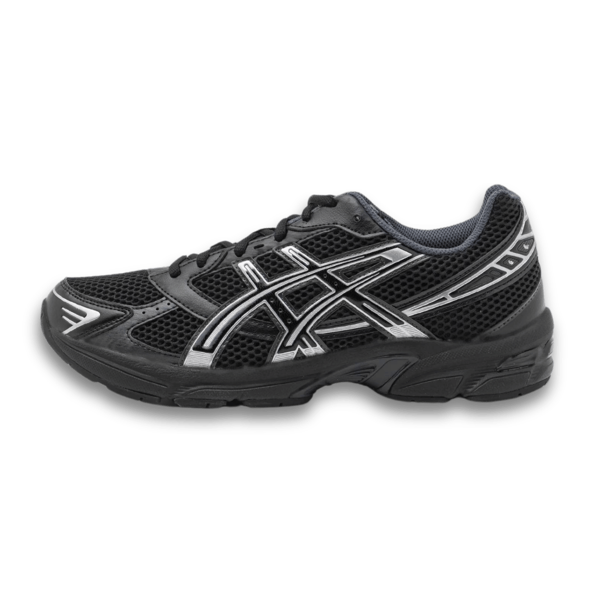 Asics black silver online