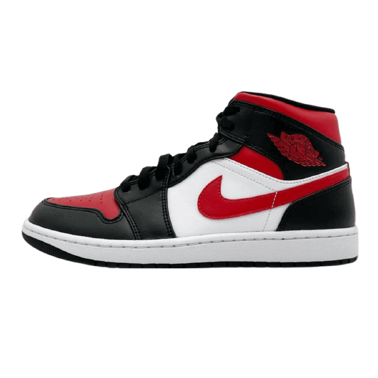 Air Jordan 1 Mid White Black Red Sneakerterritory