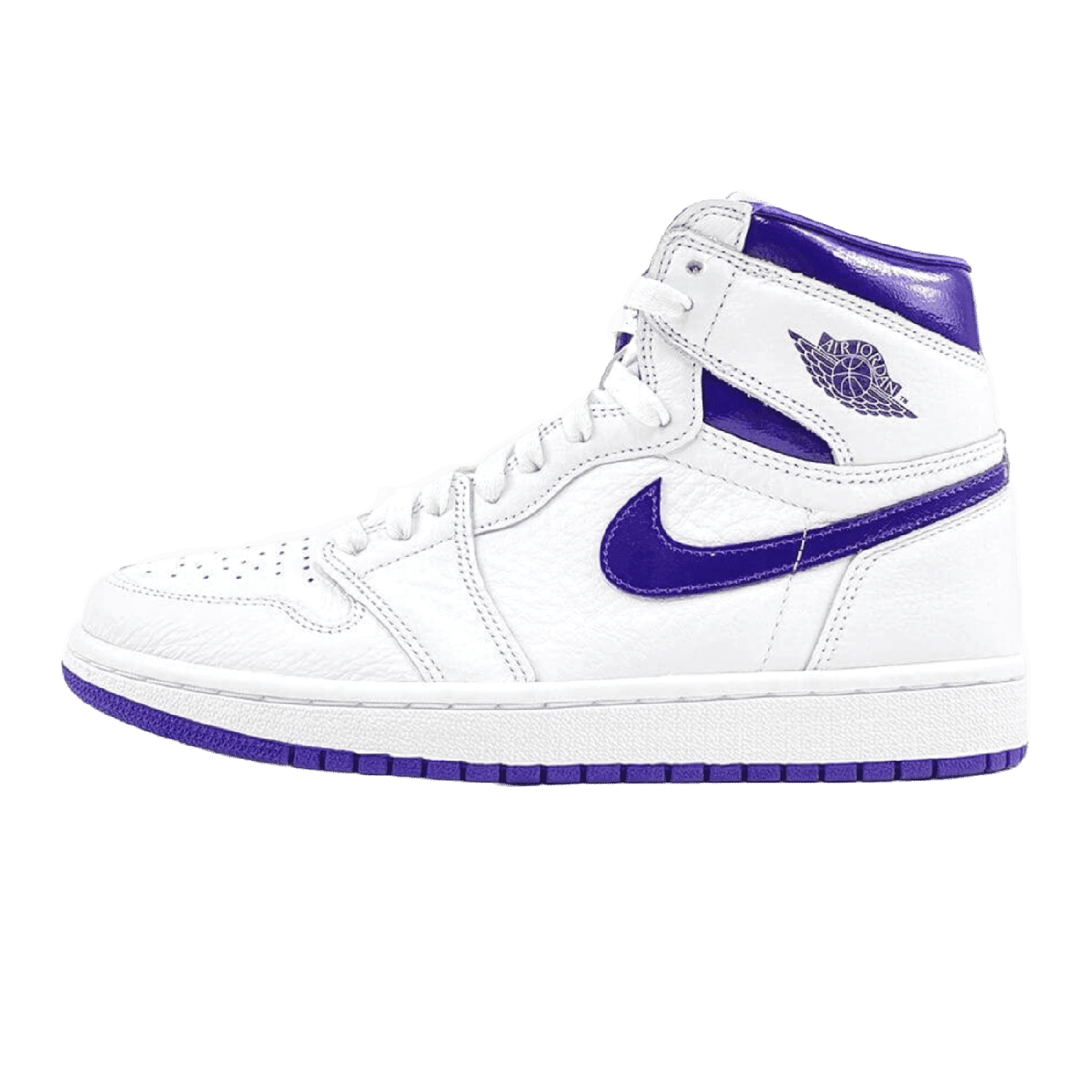 靴/シューズnike air jordan 1 high court purple 26.5