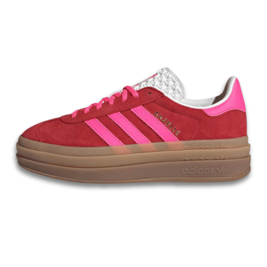 Adidas Gazelle Bold Collegiate Red Lucid Pink (W) - Sneakerterritory; Snekaer territory; Gazelle Bold Beige