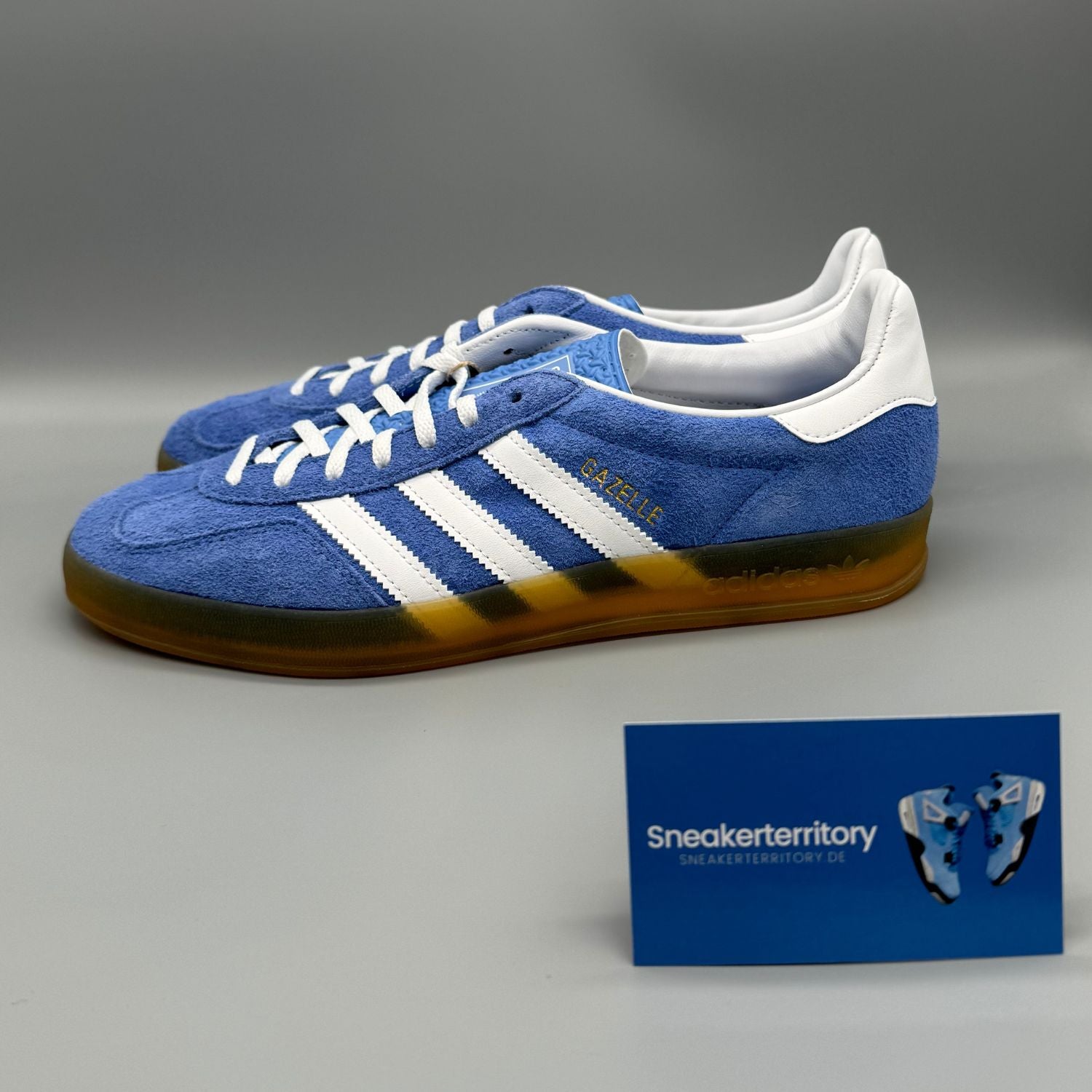 Adidas Gazelle Indoor Blue Fusion Gum (W) - Sneakerterritory; Sneaker Territory