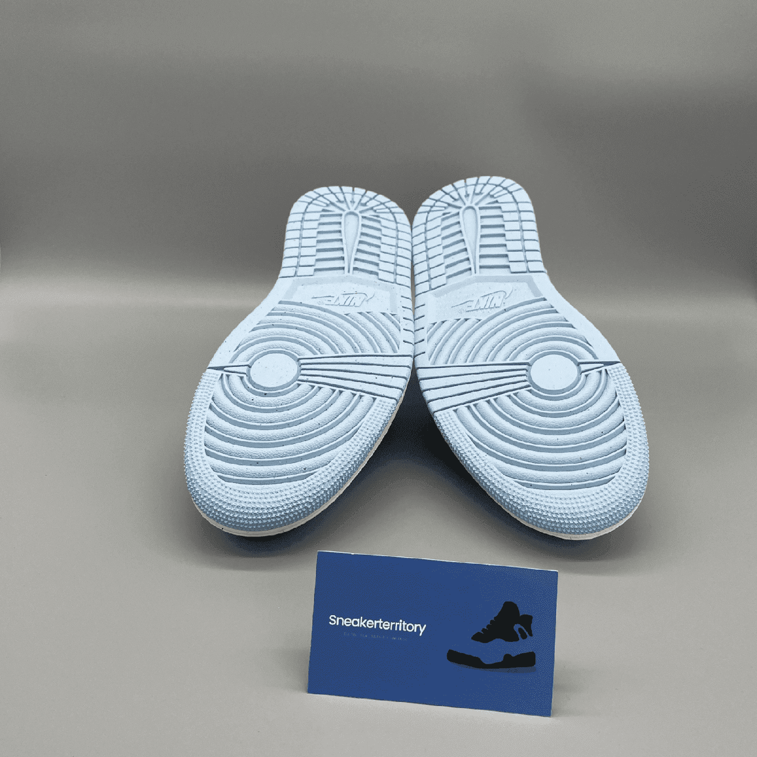 Ice blue bottom jordans sales