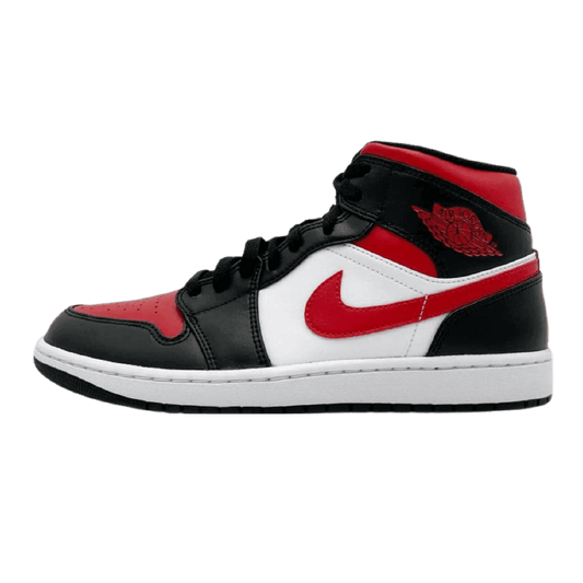 Air Jordan 1 Mid White Black Red - Sneakerterritory; Sneaker Territory