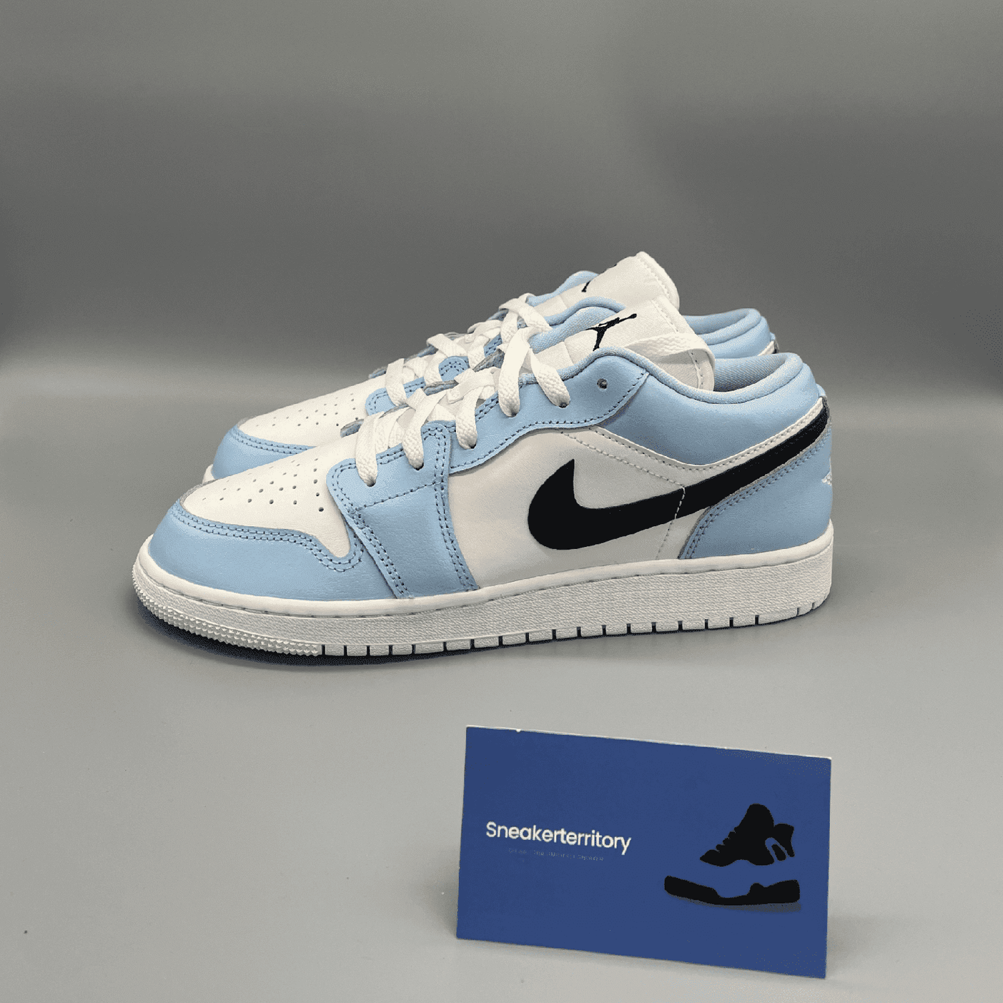 Air Jordan 1 Low Ice Blue Black (GS) - Sneakerterritory; Sneaker Territory 4