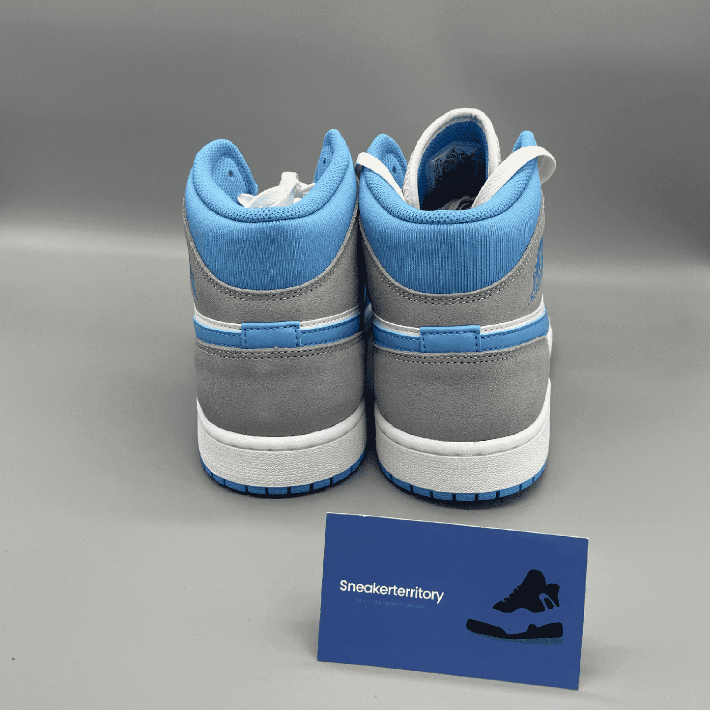 Air Jordan 1 Mid University Blue Grey - Sneakerterritory; Sneaker Territory 3